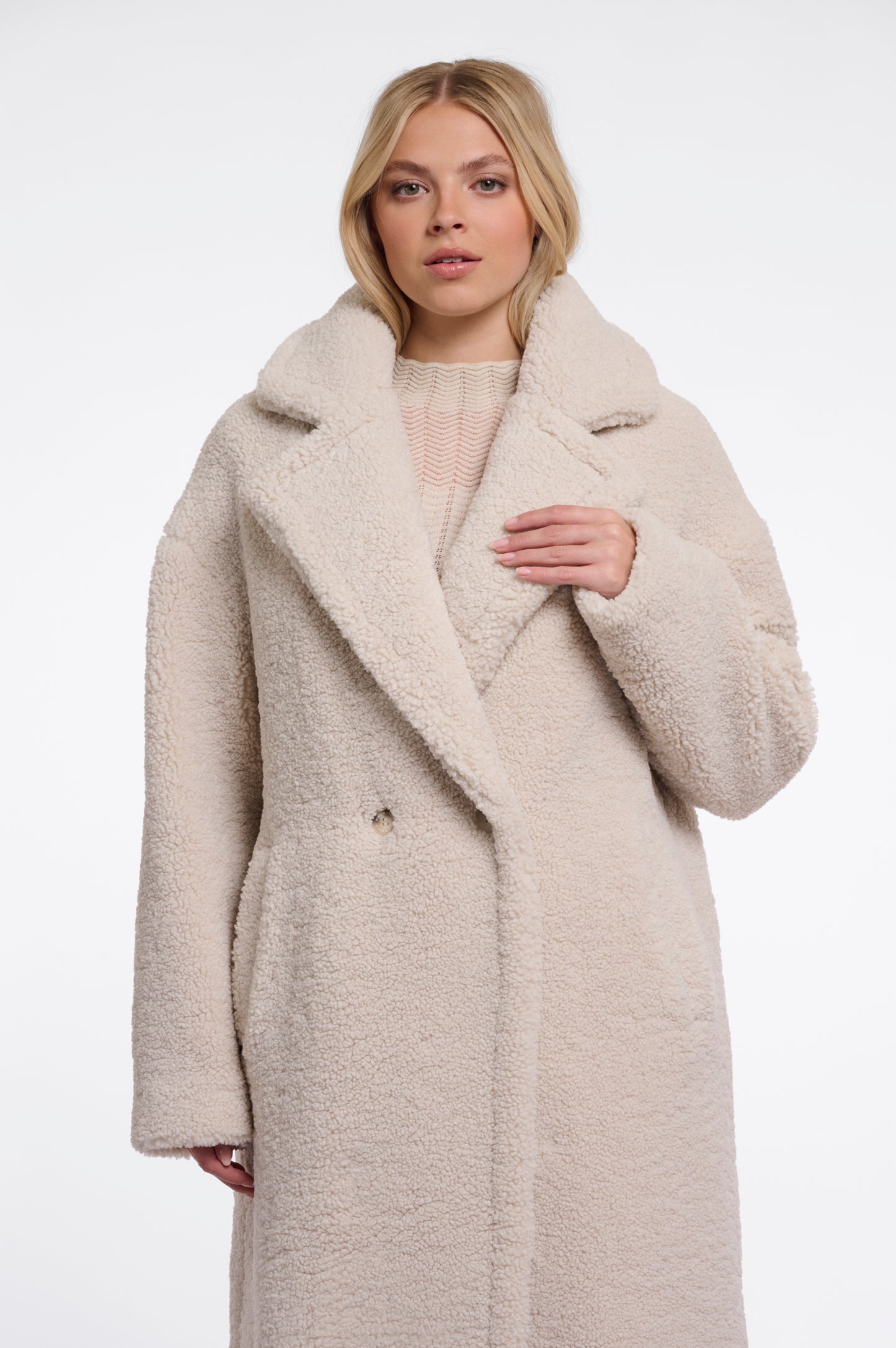 Double Breasted Teddy Coat