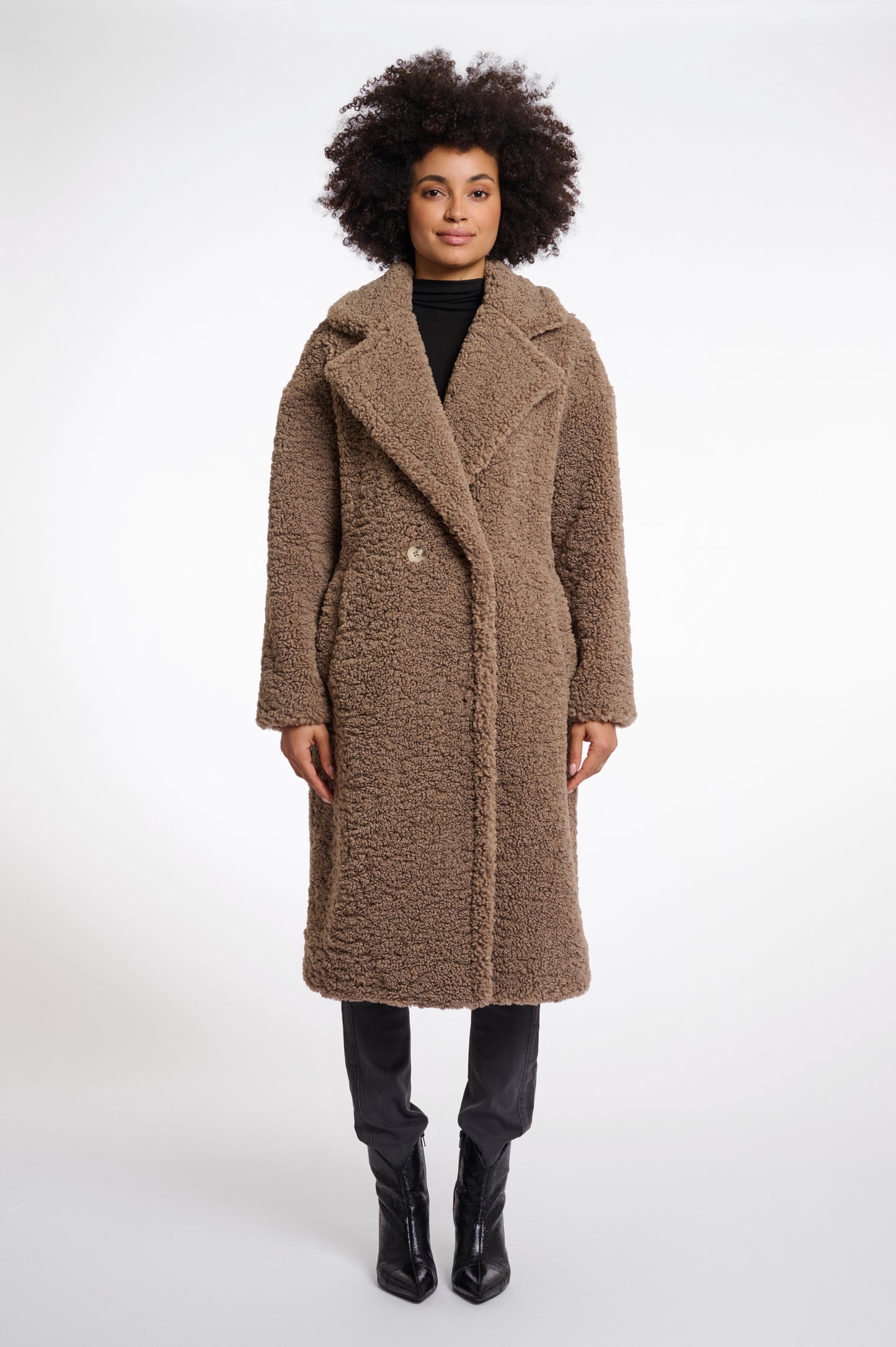 Double Breasted Teddy Coat