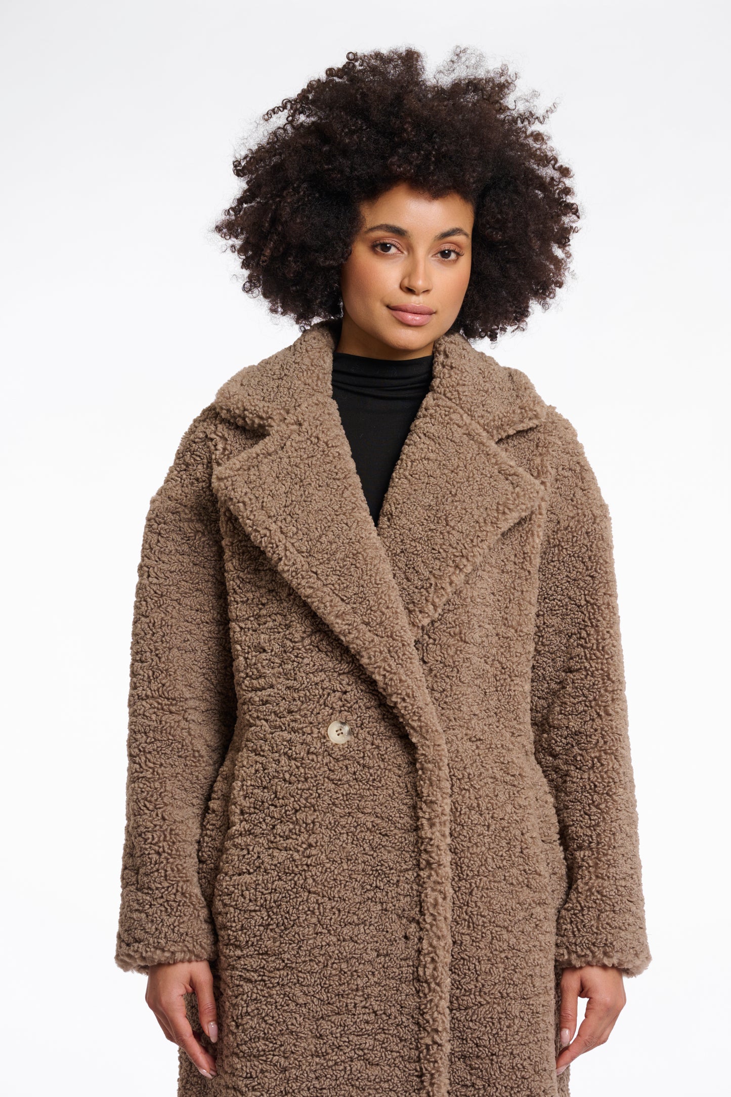 Double Breasted Teddy Coat