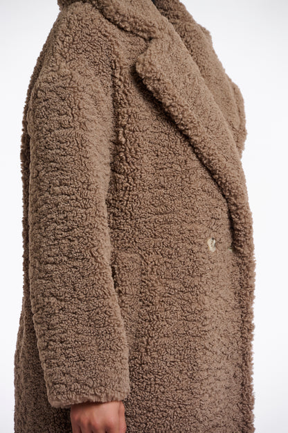 Double Breasted Teddy Coat