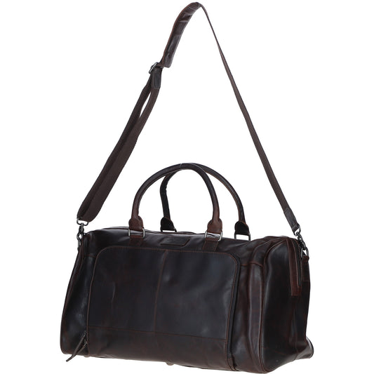 Leather Travel Bag - Brown