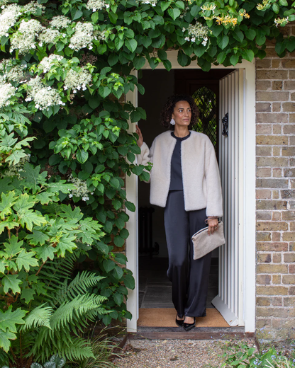 Delilah Coat Bone White