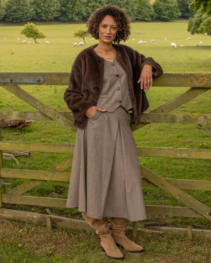 Wendy Waistcoat - Chestnut S/M