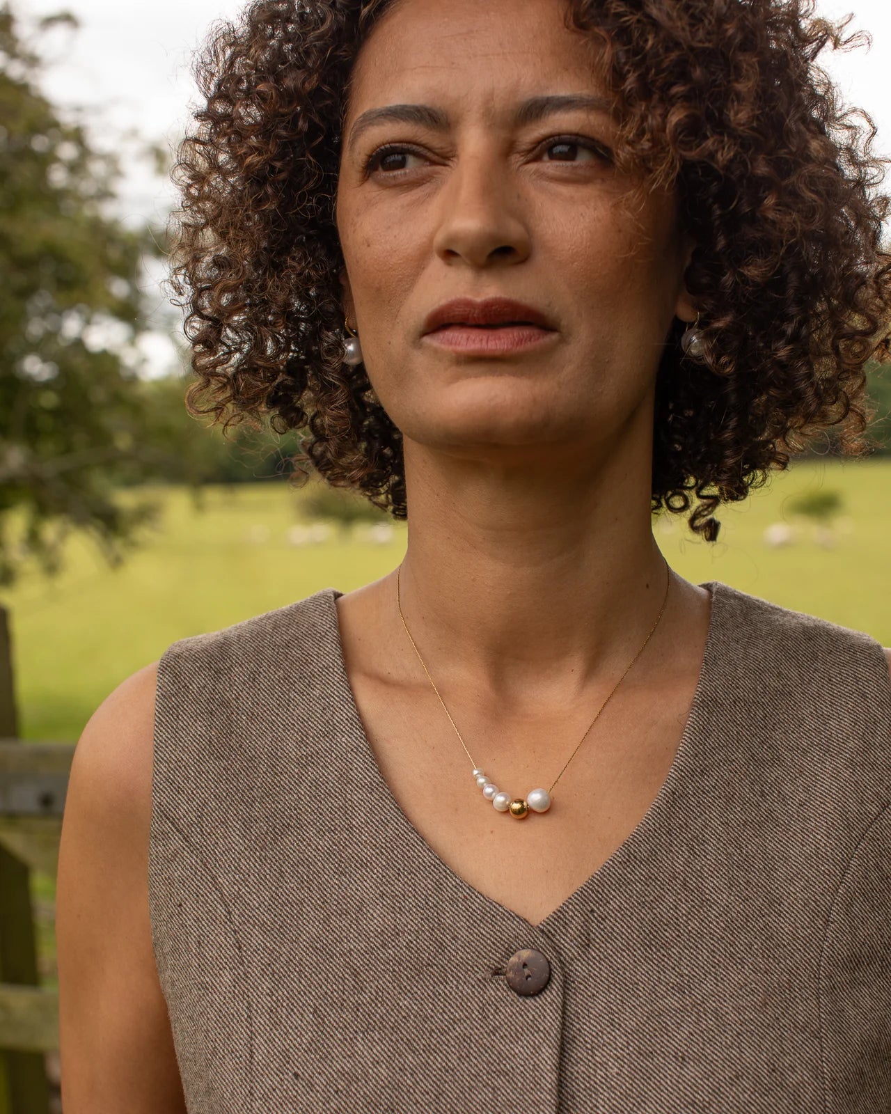 Ashford Multi Ball Necklace - Gold