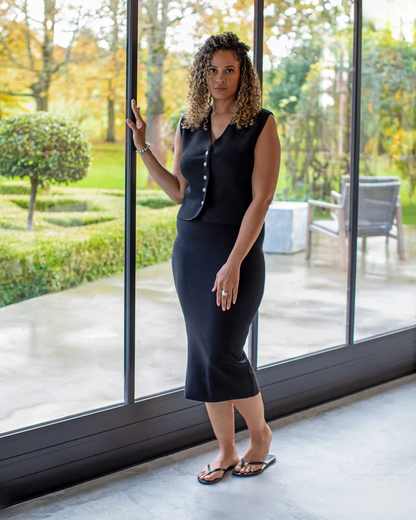 Peta Waistcoat Black M/L