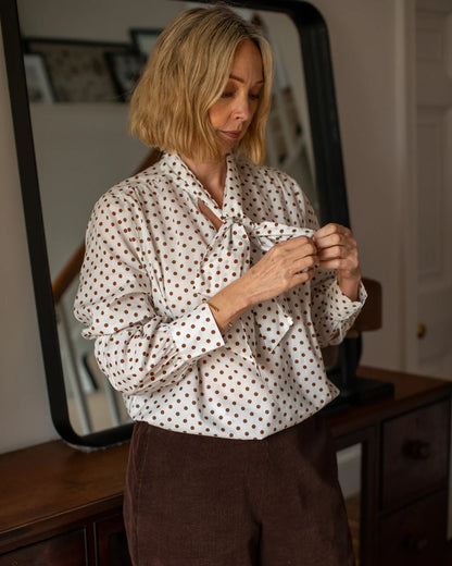 Michelle Shirt Spot - Tobacco