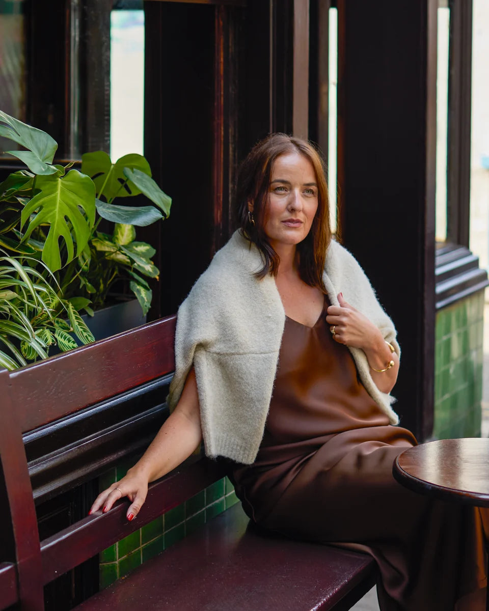 Harlow Dress Satin - Chocolate