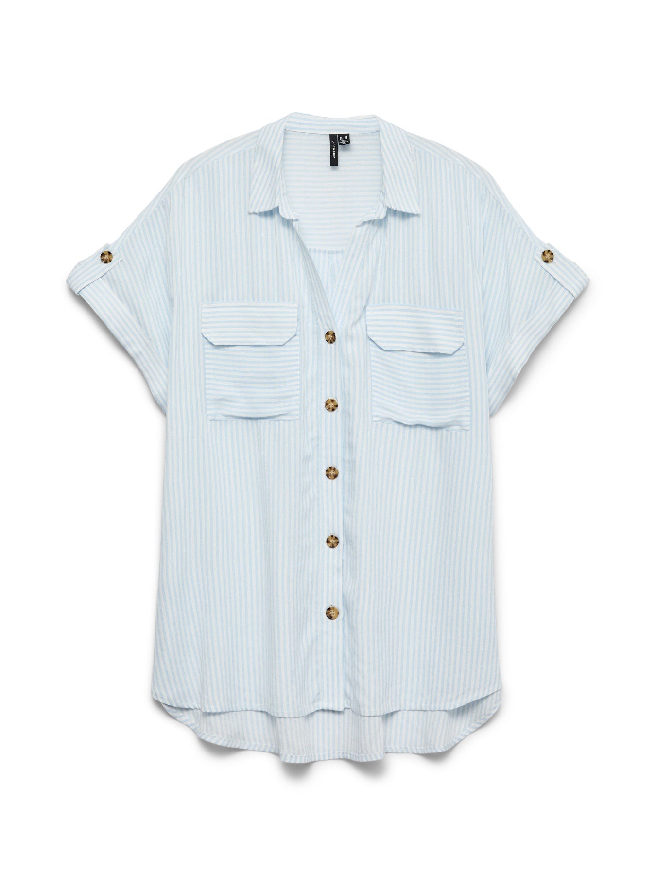 Bumpy Striped Short Sleeve Shirt