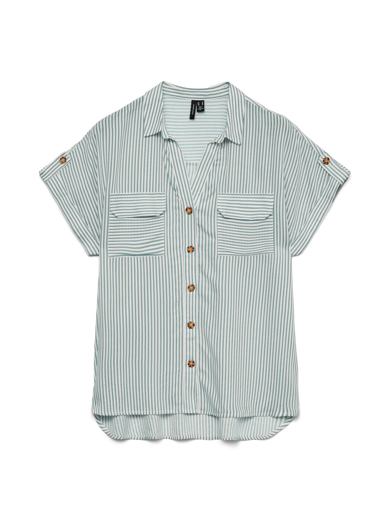 Bumpy Striped Short Sleeve Shirt