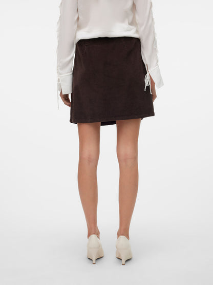 Etta Short Cord Skater Skirt