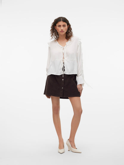 Etta Short Cord Skater Skirt