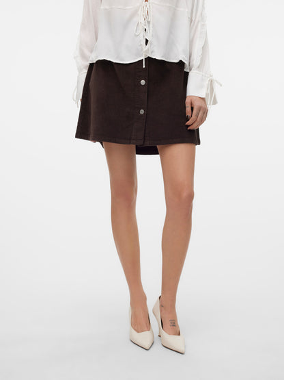 Etta Short Cord Skater Skirt