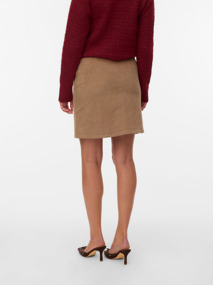 Etta Short Cord Skater Skirt