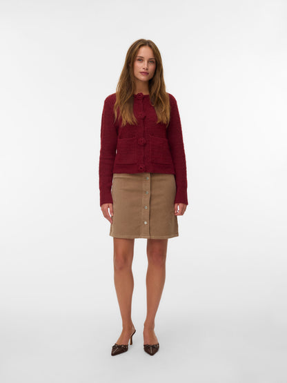 Etta Short Cord Skater Skirt