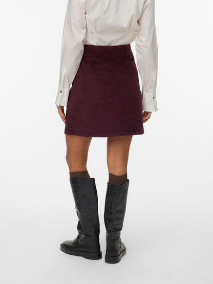 Etta Short Cord Skater Skirt