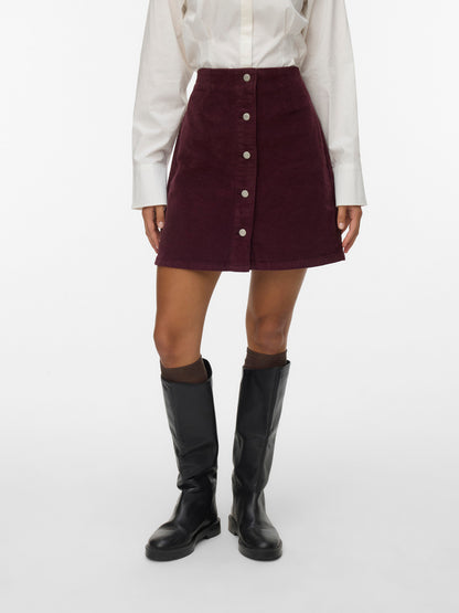 Etta Short Cord Skater Skirt