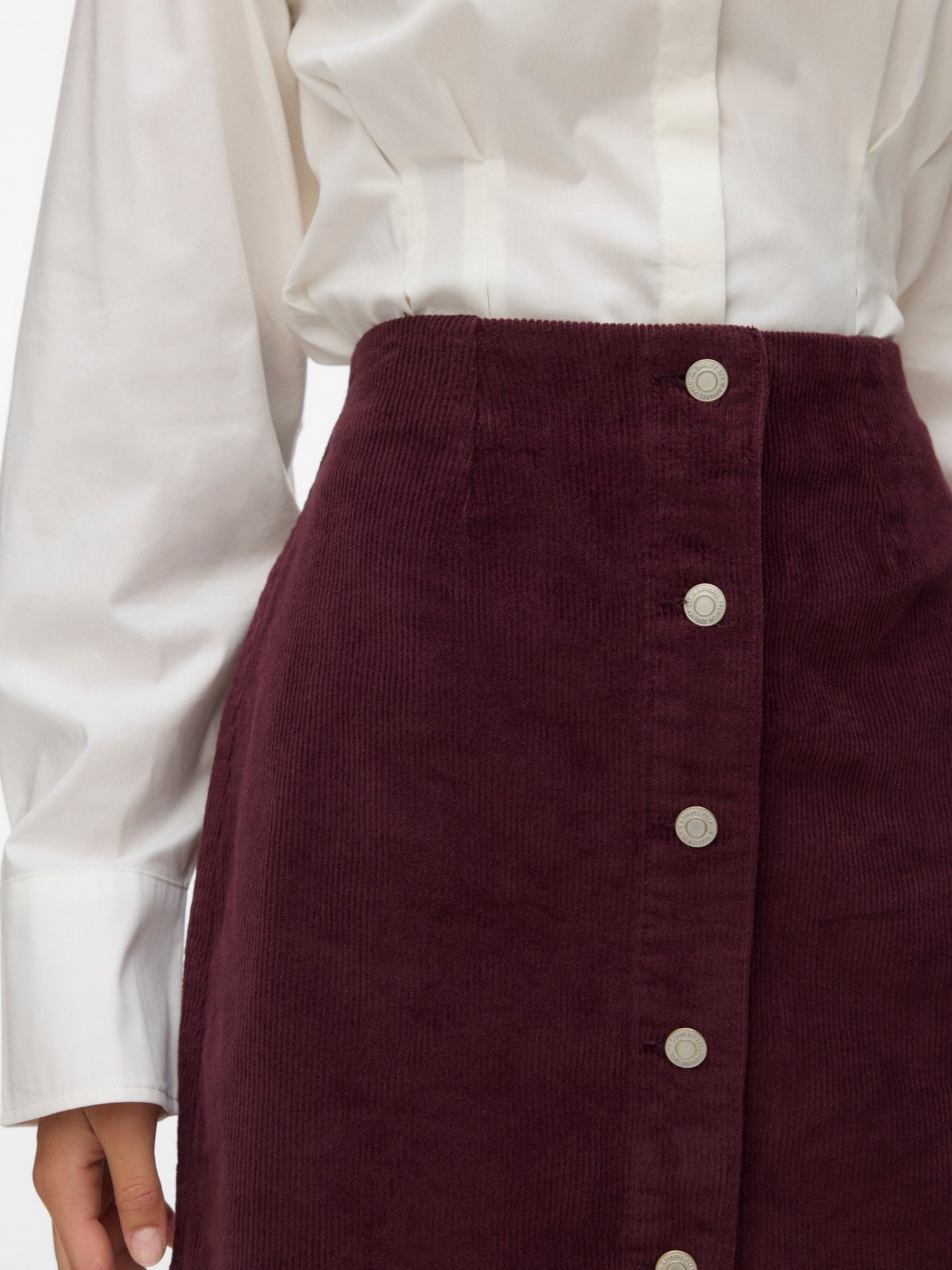 Etta Short Cord Skater Skirt