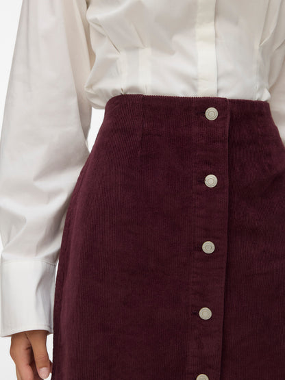 Etta Short Cord Skater Skirt