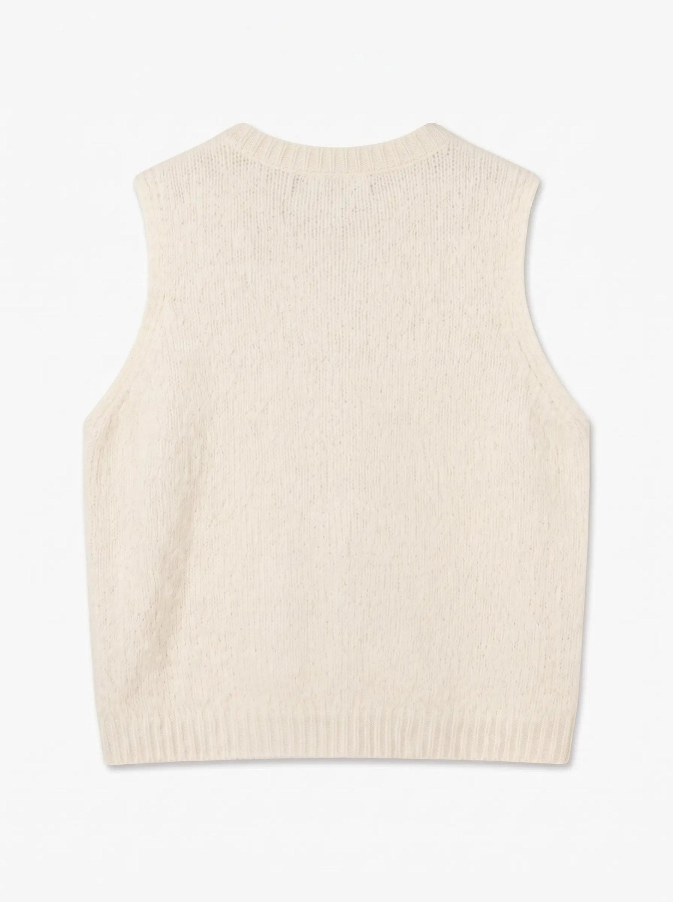 Novah O-Neck Button Vest