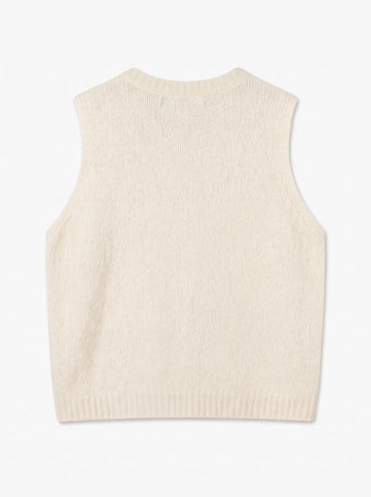 Novah O-Neck Button Vest