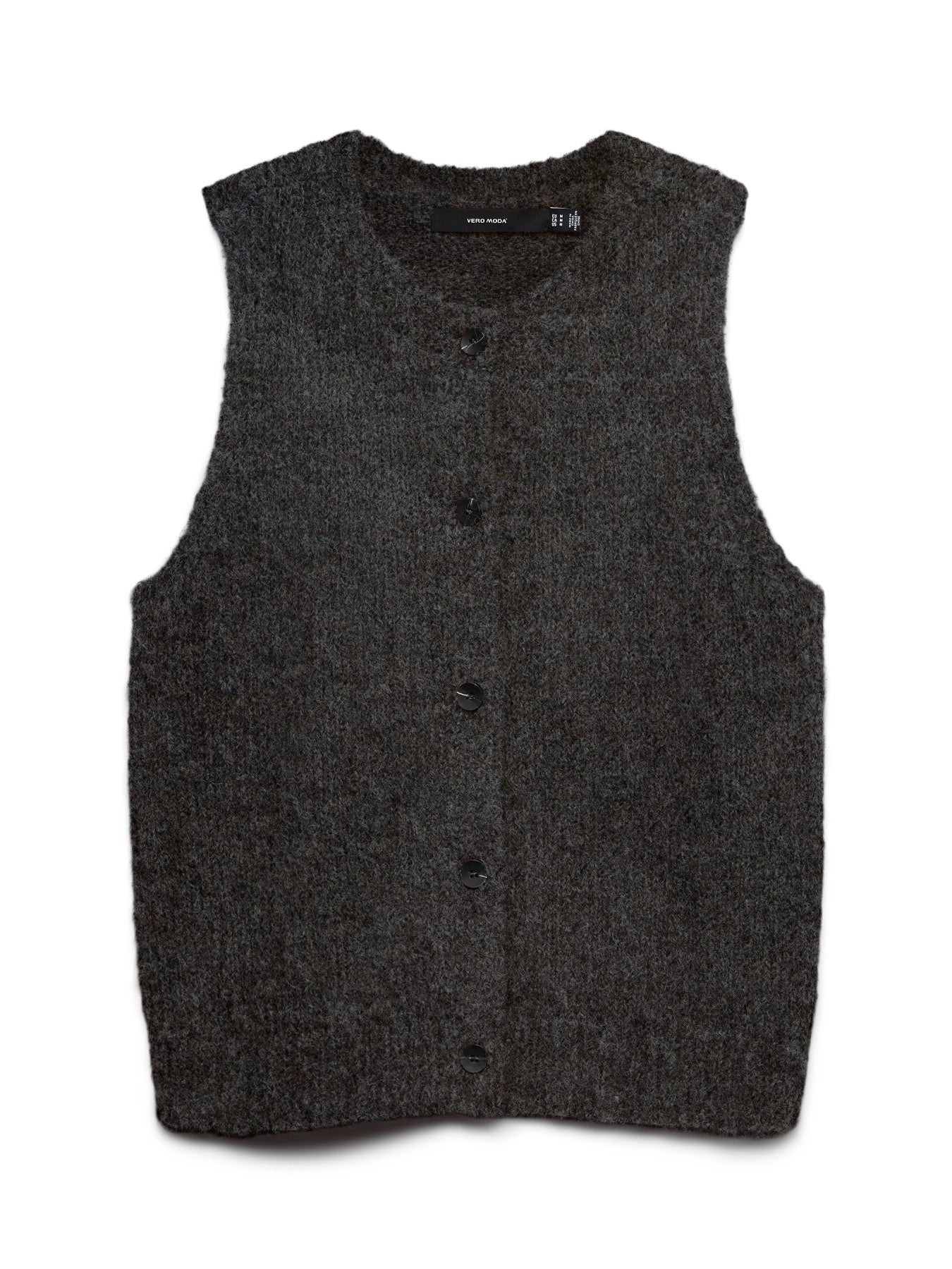 Novah O-Neck Button Vest