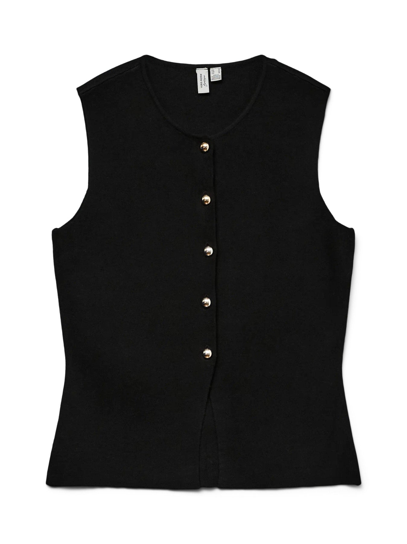 Saba Button Vest Top