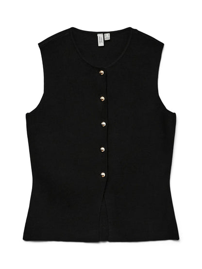 Saba Button Vest Top