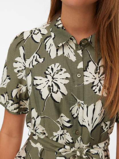 Jennifer Short Sleeve Shirt Dress