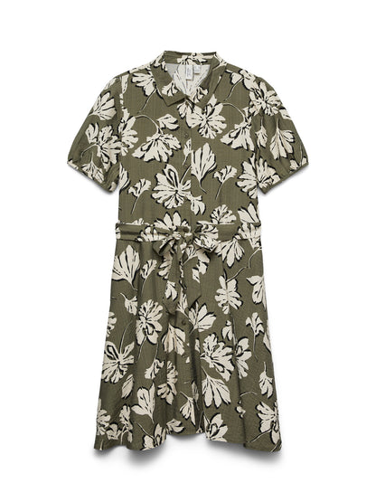 Jennifer Short Sleeve Shirt Dress
