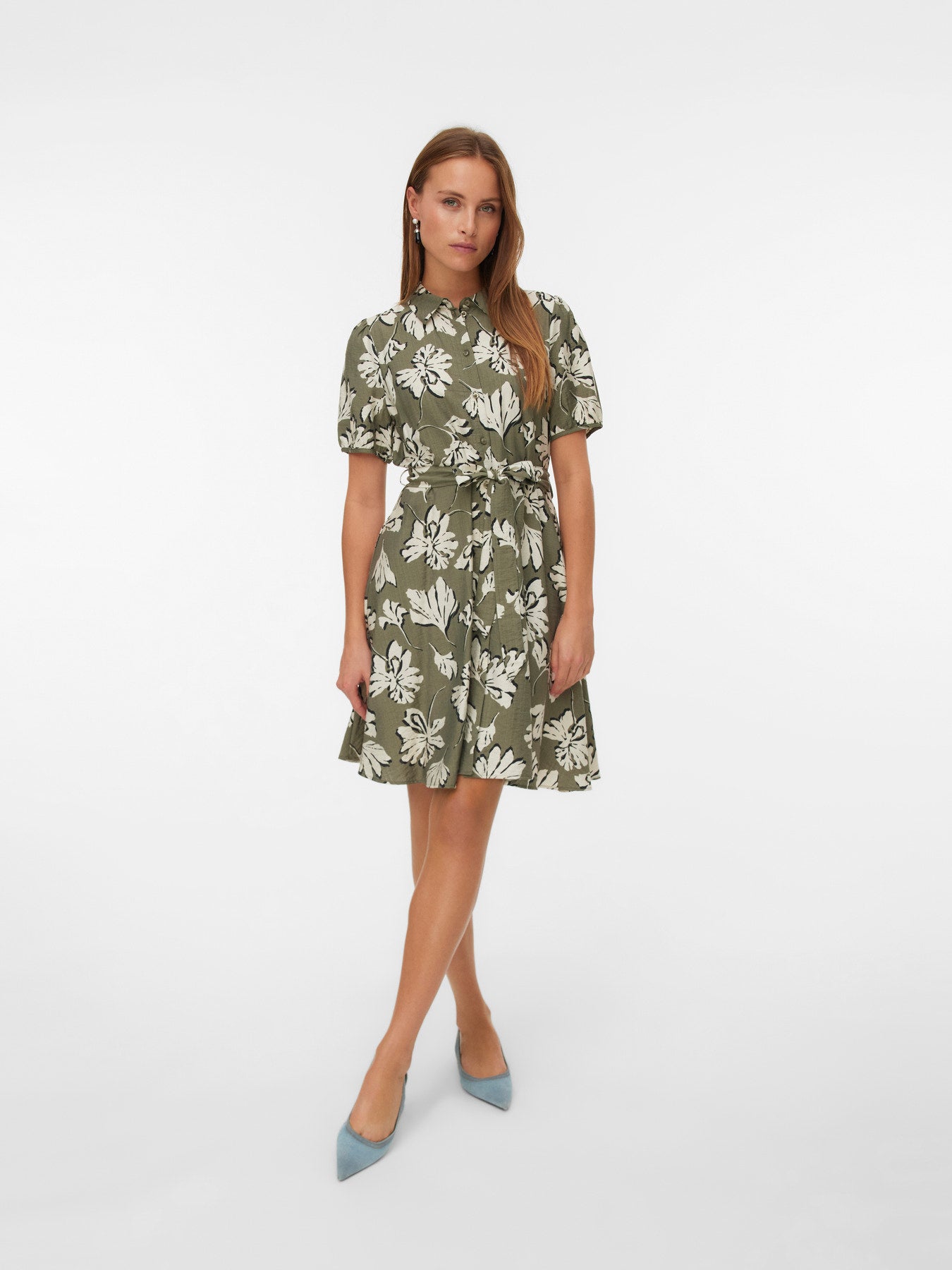 Jennifer Short Sleeve Shirt Dress