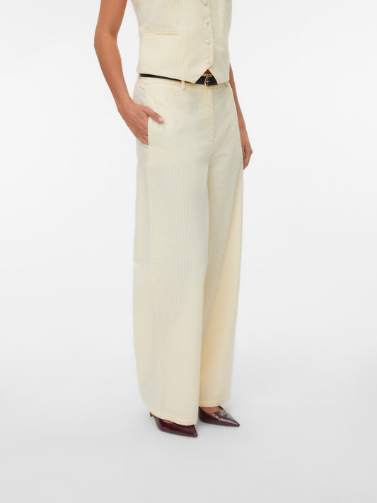 Pira Seersucker Wide Leg Pant