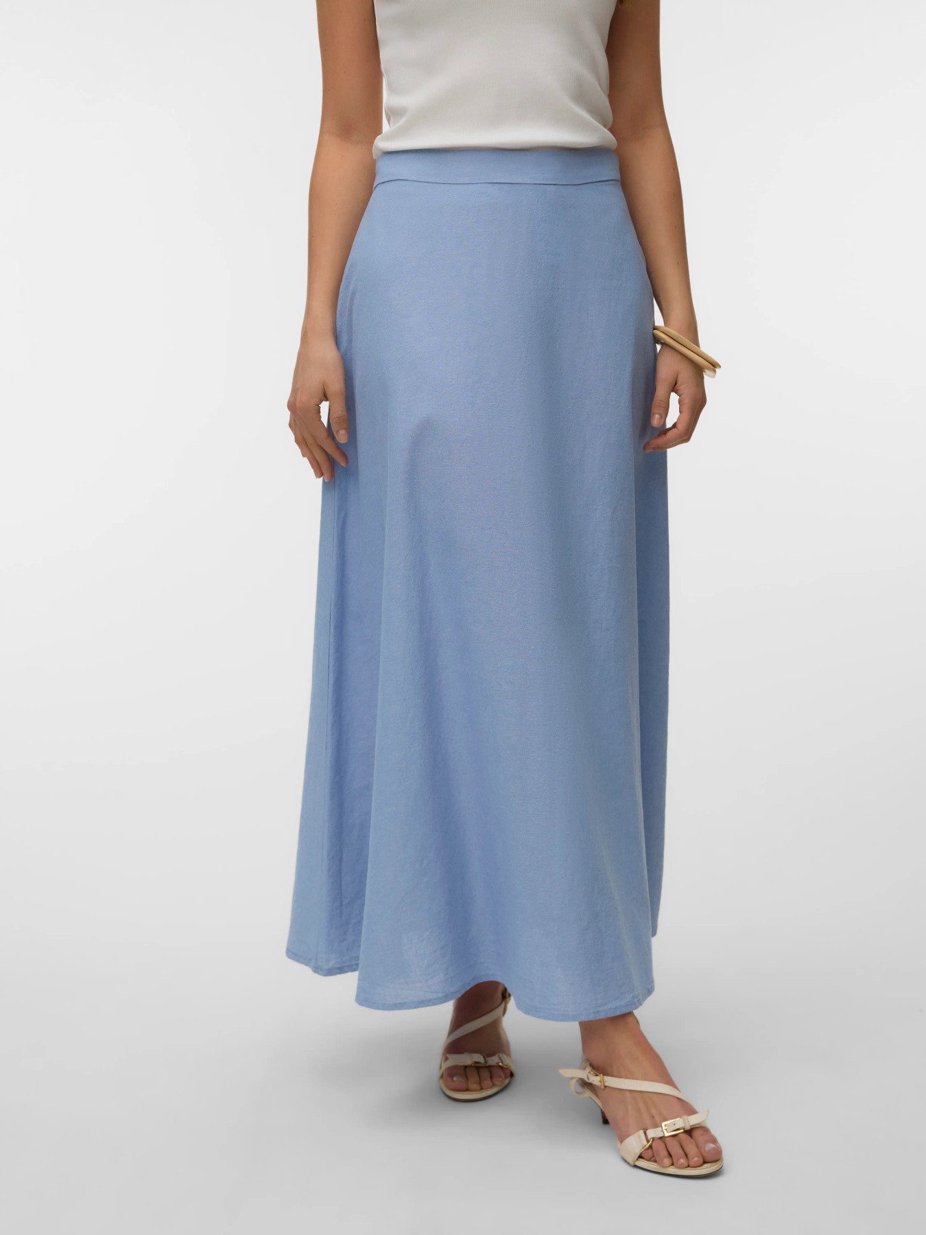 Norma Chambray Maxi Skirt