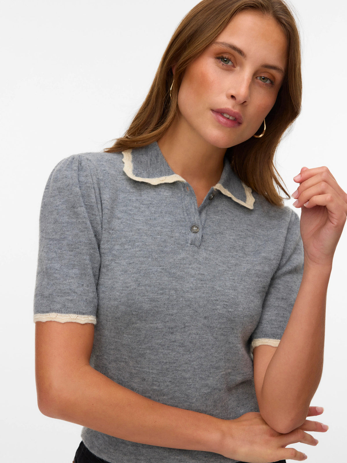 Ella 2/4 Polo Pullover