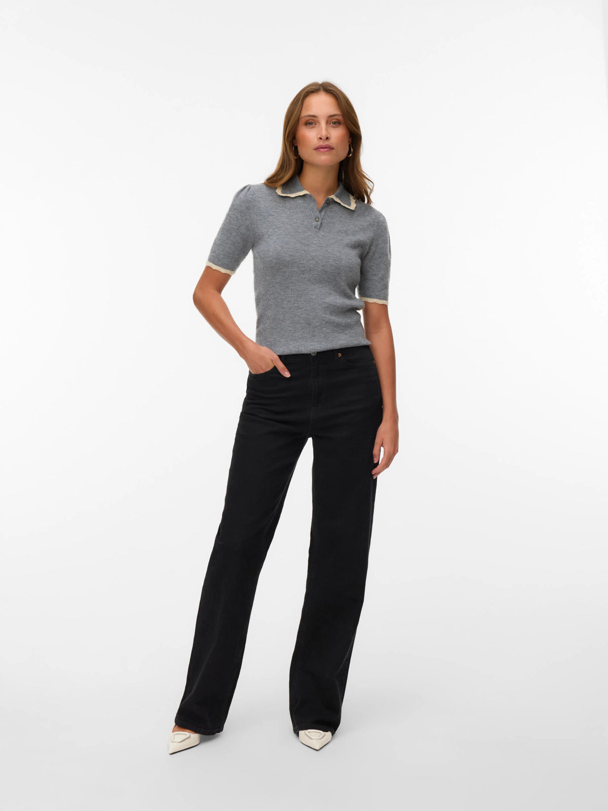 Ella 2/4 Polo Pullover