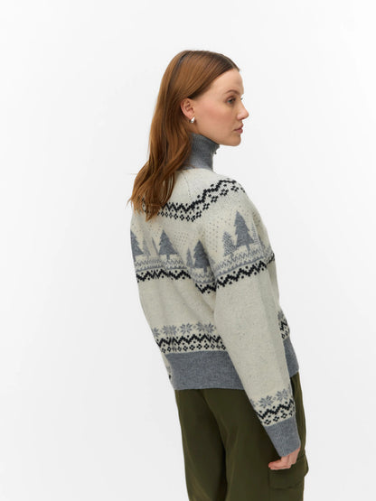 Santa Nordic High Neck Cardi