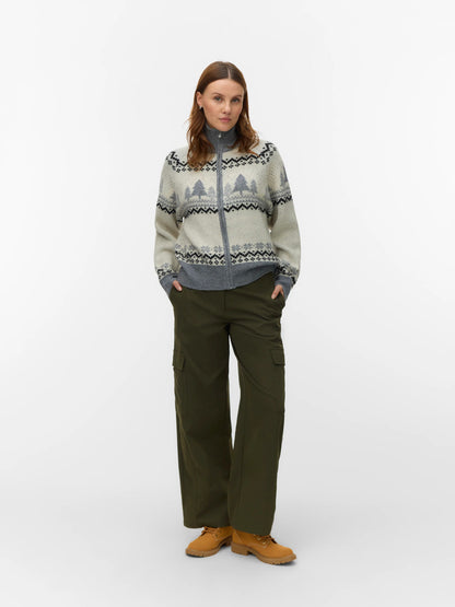 Santa Nordic High Neck Cardi