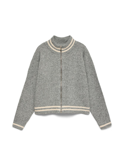 Bang Highneck Zipper Cardigan