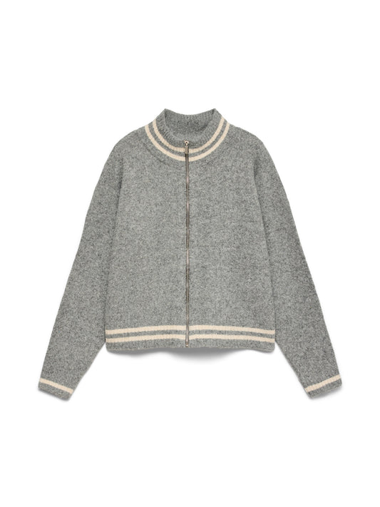Bang Highneck Zipper Cardigan