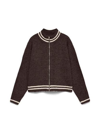 Bang Highneck Zipper Cardigan
