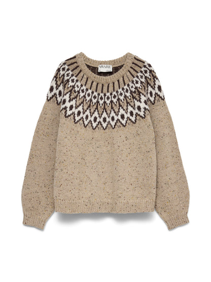 Dove Long Sleeve O-Neck Knit Jumper