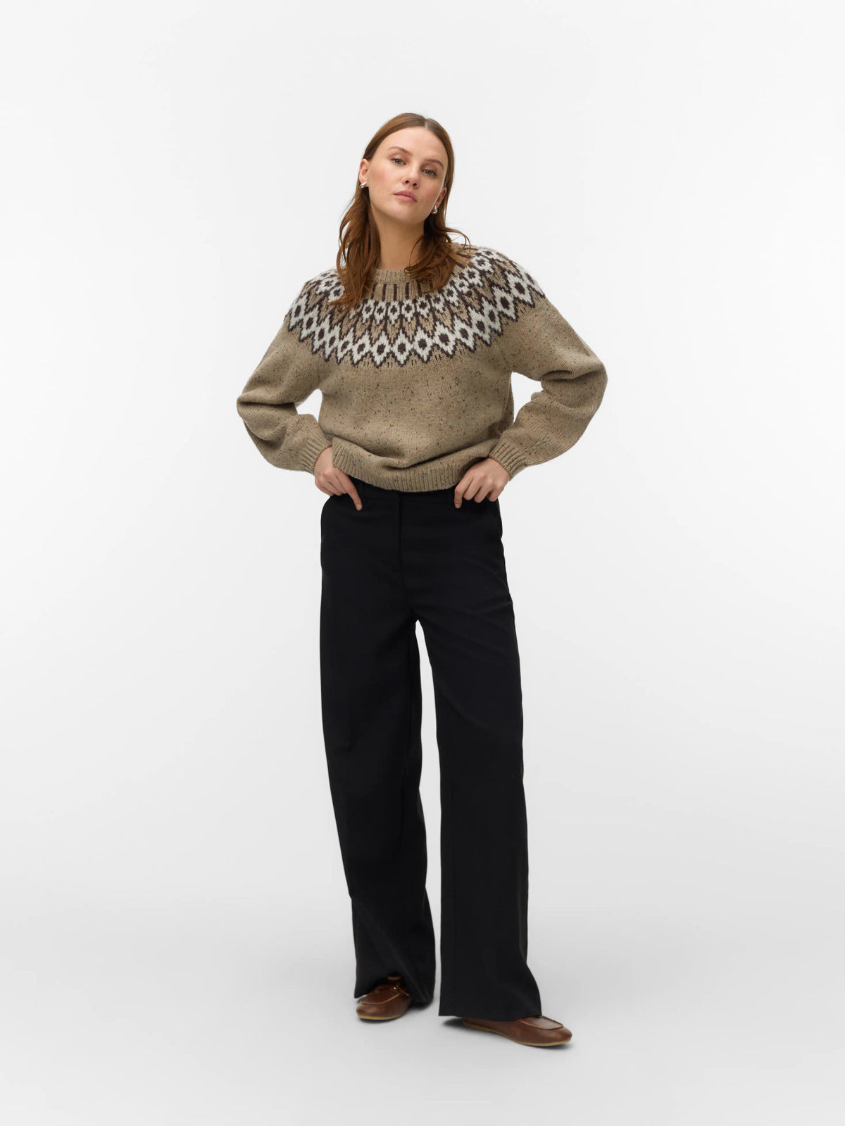Dove Long Sleeve O-Neck Knit Jumper