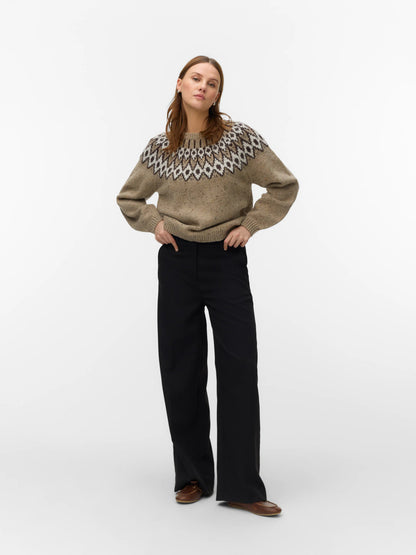 Dove Long Sleeve O-Neck Knit Jumper
