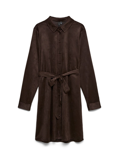 Katty Long Sleeve Short Shirt Dress