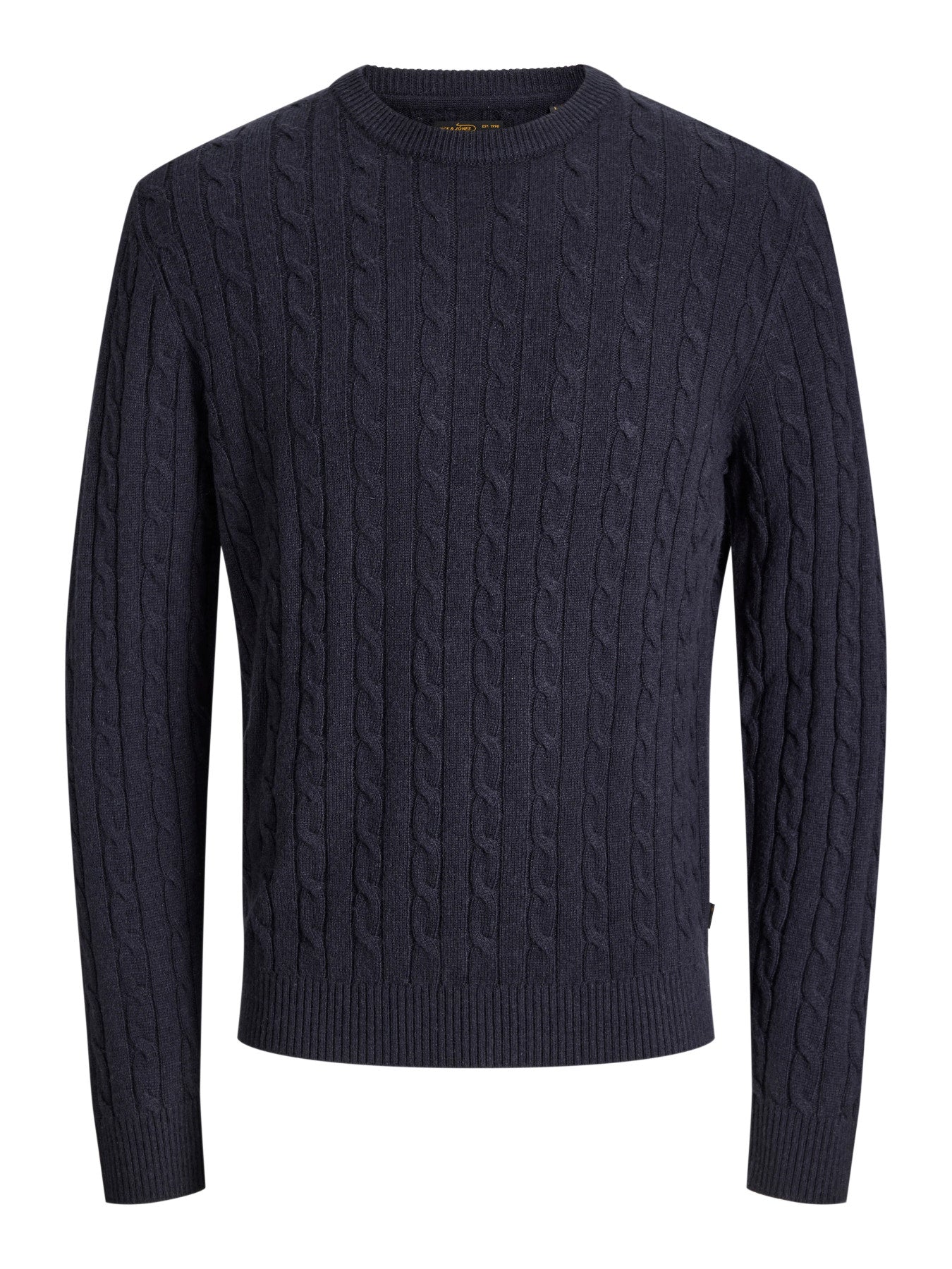 Lambswool Knit Cable Crew Neck