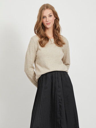 VIRIL ROUND NECK KNITTED PULLOVER