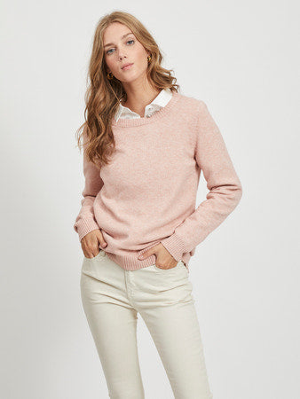 VIRIL ROUND NECK KNITTED PULLOVER