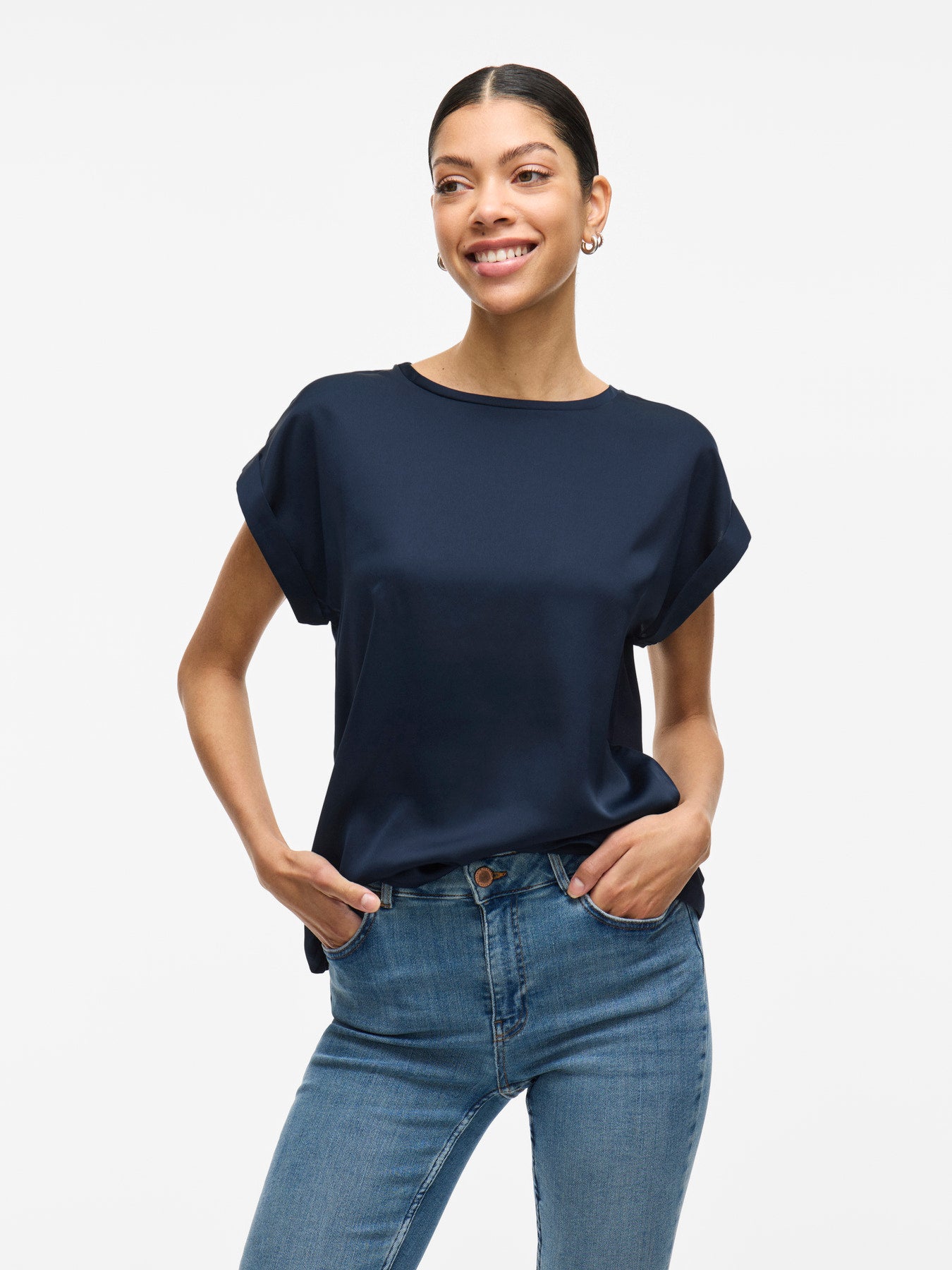 VIELLETTE SHORT SLEEVED TOP