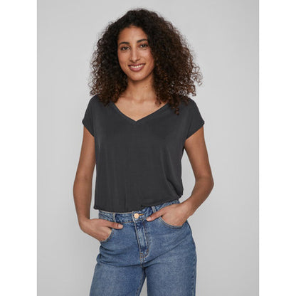 VIMODALA V-Neck Short Sleeve Top