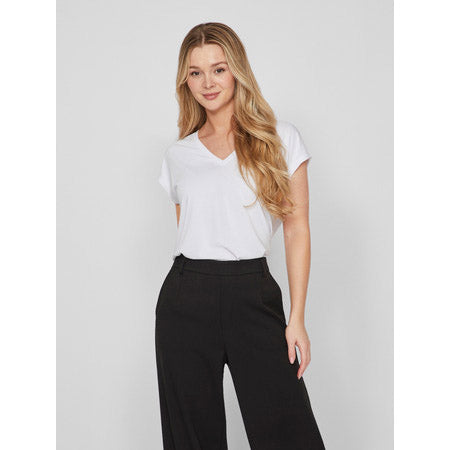 VIMODALA V-Neck Short Sleeve Top