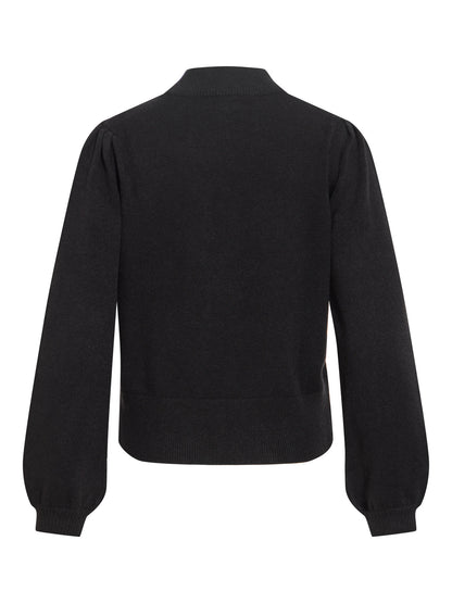 Turtle Neck Balloon Long Sleeve Top